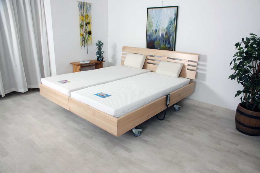 Forest Premium 2 pers. DEELBARE massief beuken houten hooglaagbedden. 180 en 200 breed.